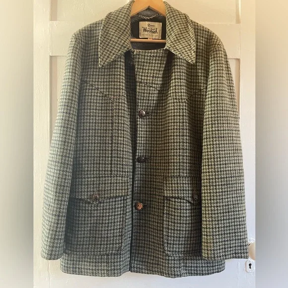 🌻HP🌻True VTG Woolrich 60s Tweed Coat size 44 - Picture 6 of 13